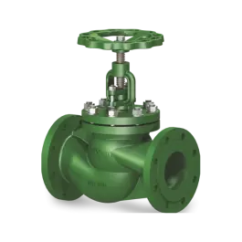 Фото товара клапан запорный полусферный фланцевый проходной с крышкой на болтах DN 250 PN 10 вид спереди