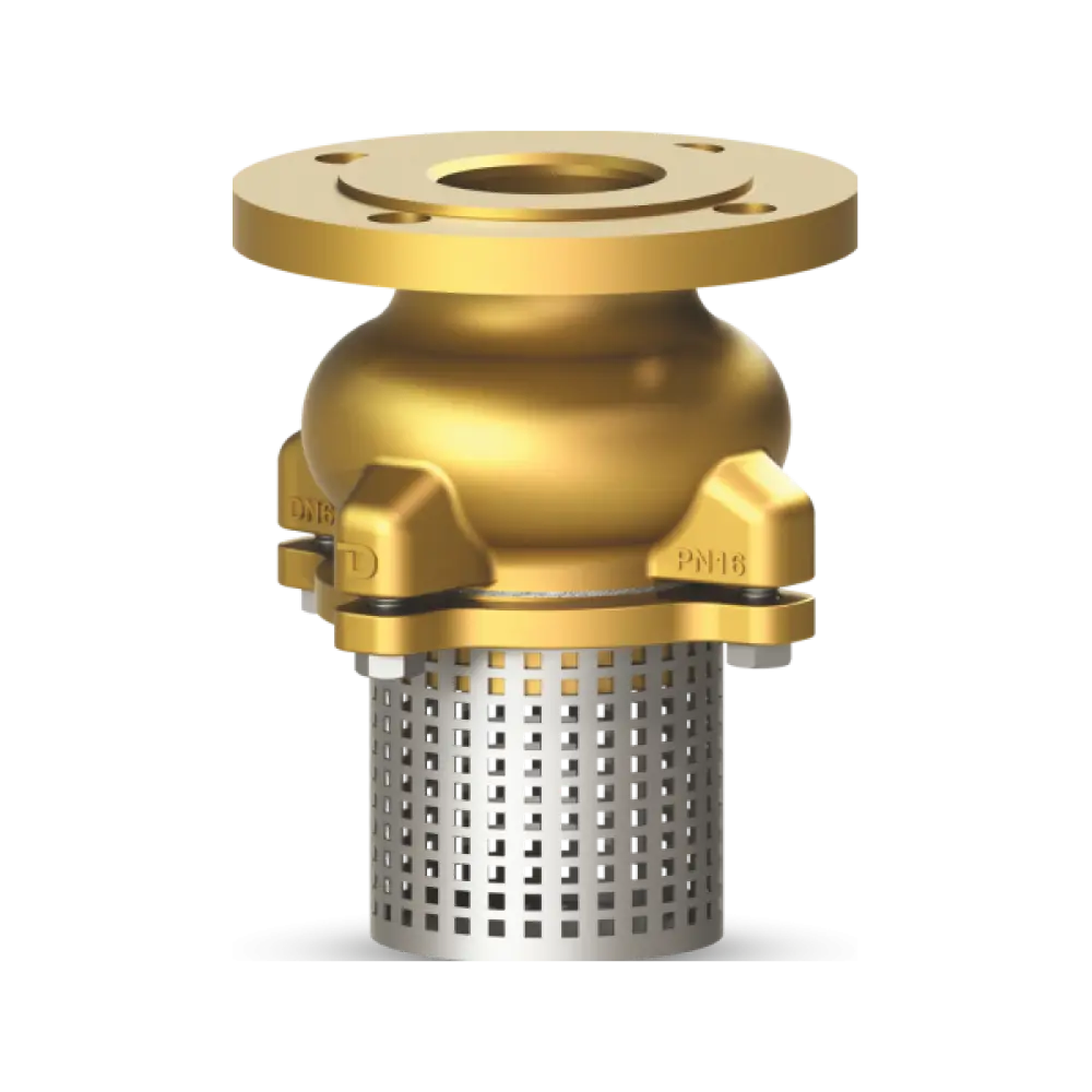 фильтр донный морской с клапаном обратным бронзовый DN80 PN10