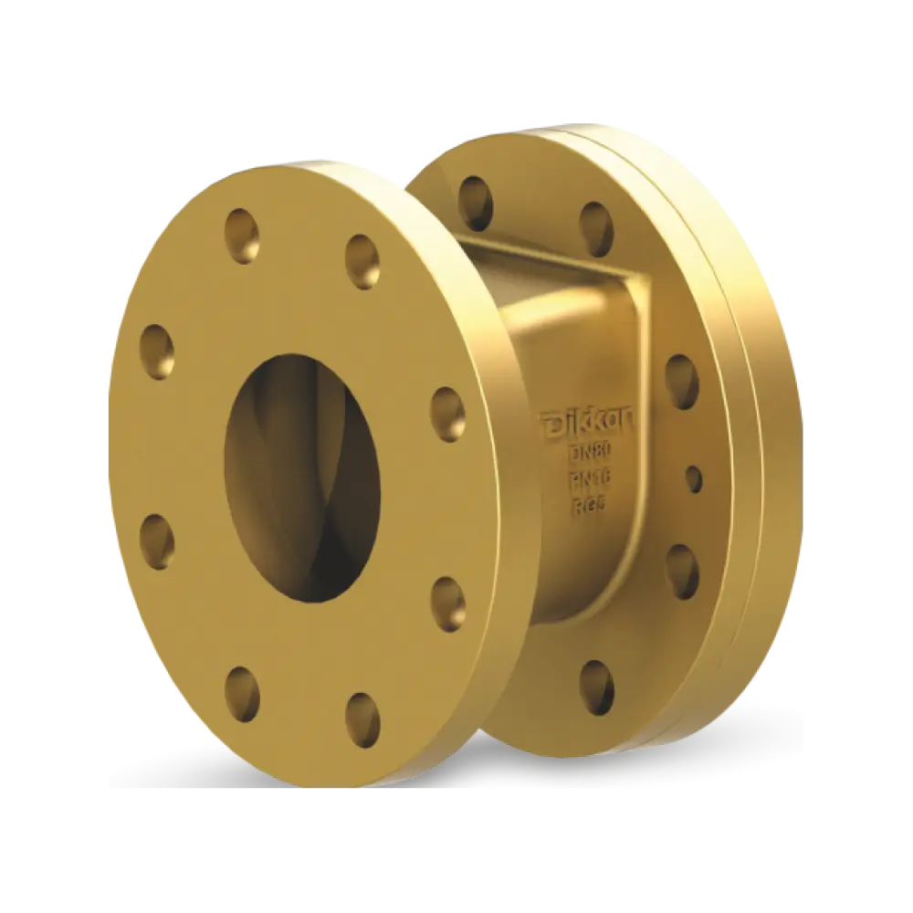 клапан обратный поворотный фланцевый полнопроходной короткий DN 15 PN 16