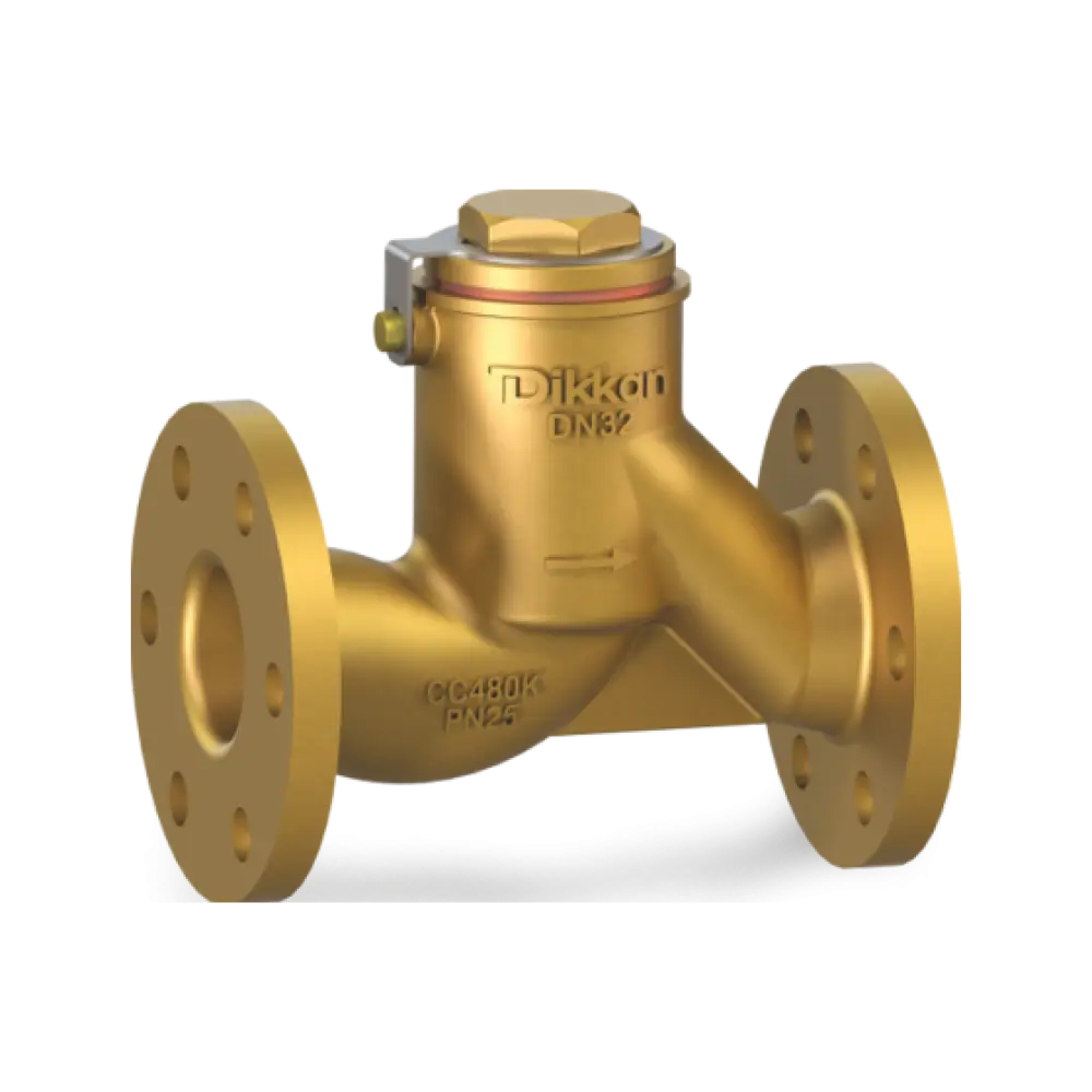 клапан обратный проходной с завинчивающейся крышкой бронзовый VG PN 25.025