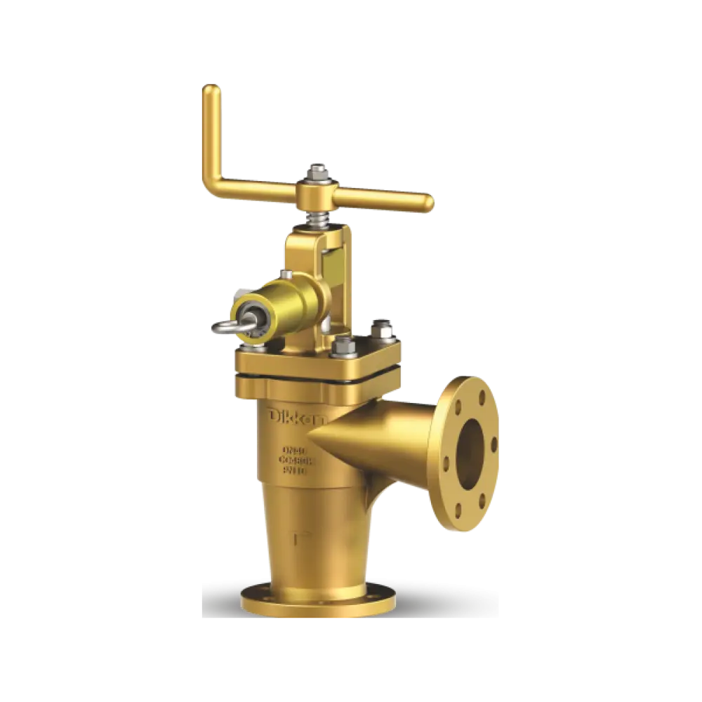 клапан быстрозапорный угловой бронзовый VG PN 16.150