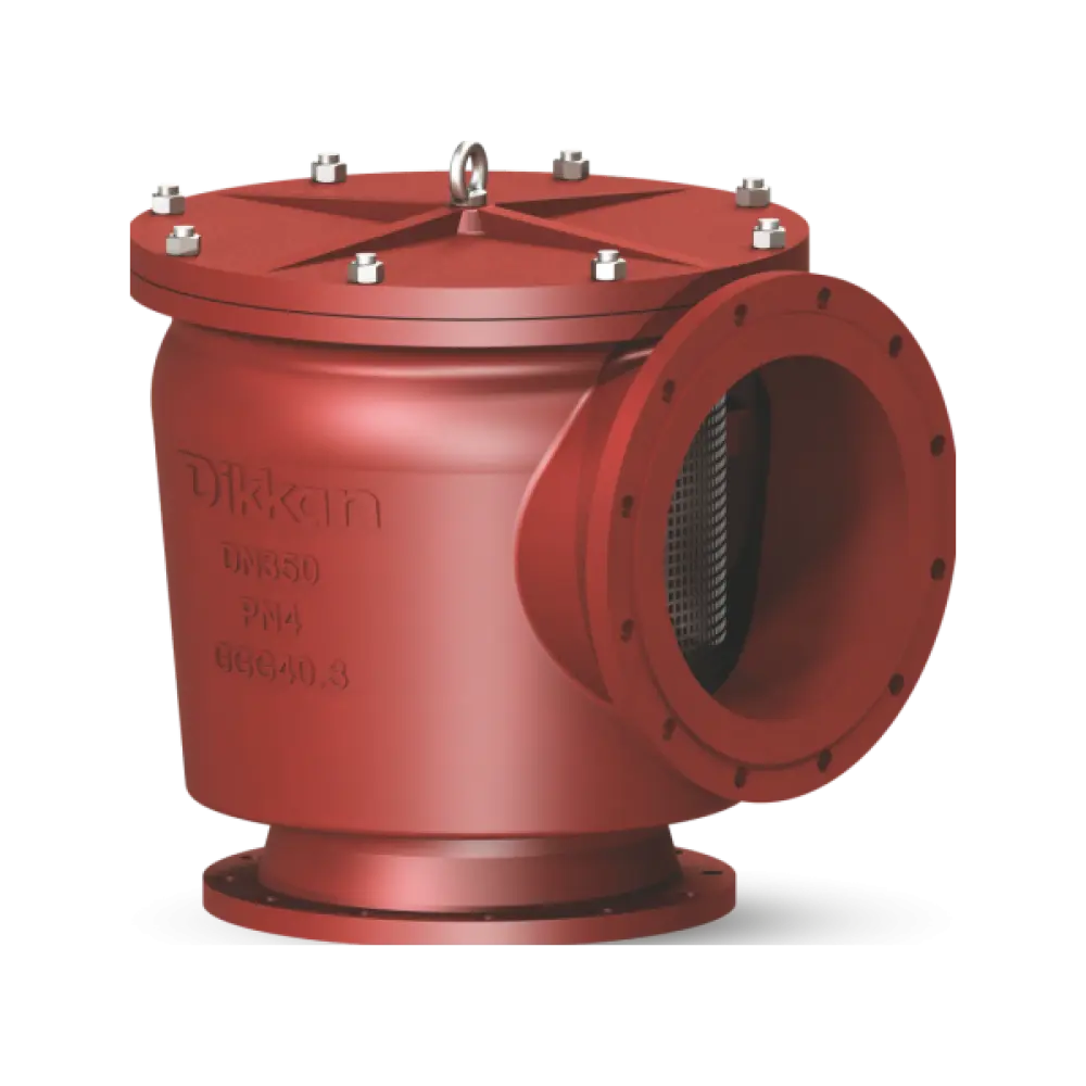 грязевая коробка с корзиной угловая большая DN 350 PN 10