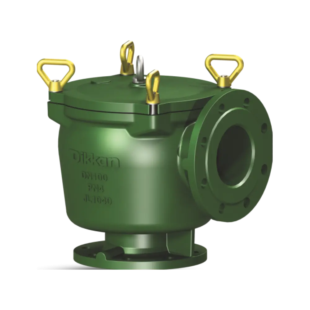 грязевая коробка с корзиной угловая гайками-барашками DN 150 PN 10