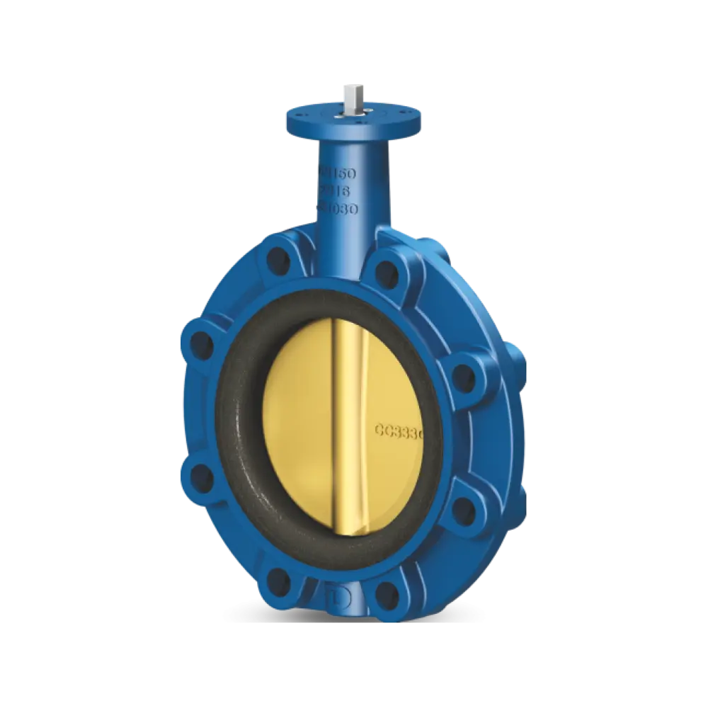затвор дисковый межфланцевый со сменной NBR-манжетой DN 350 PN 10