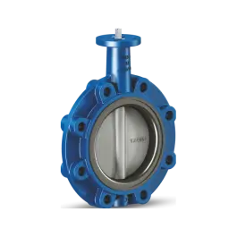Фото товара затвор дисковый межфланцевый со сменной NBR-манжетой DN 250 PN 10 вид спереди