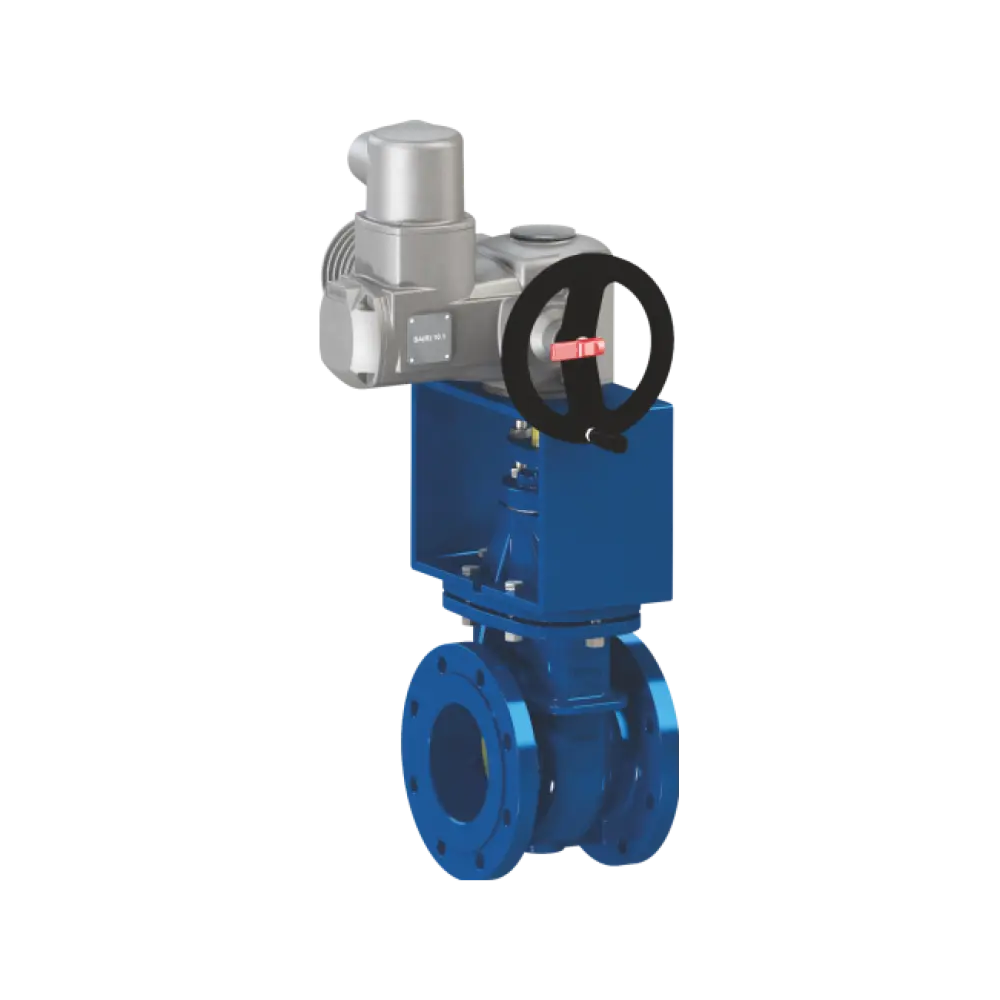 задвижка с электрическим приводом из литой стали PN10.80
