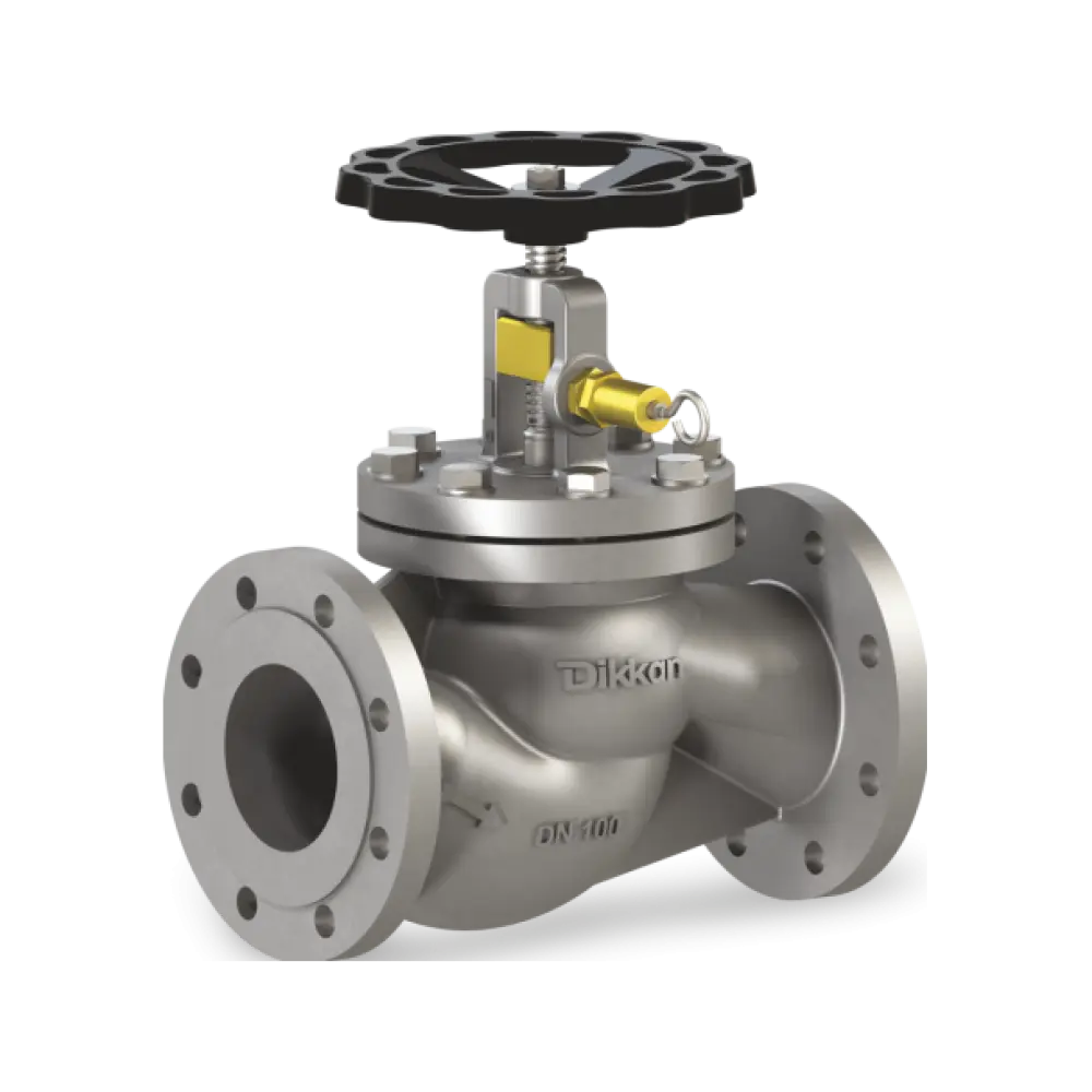 клапан быстрозапорный проходной механический с тяговым цилиндром DN 65 PN 16