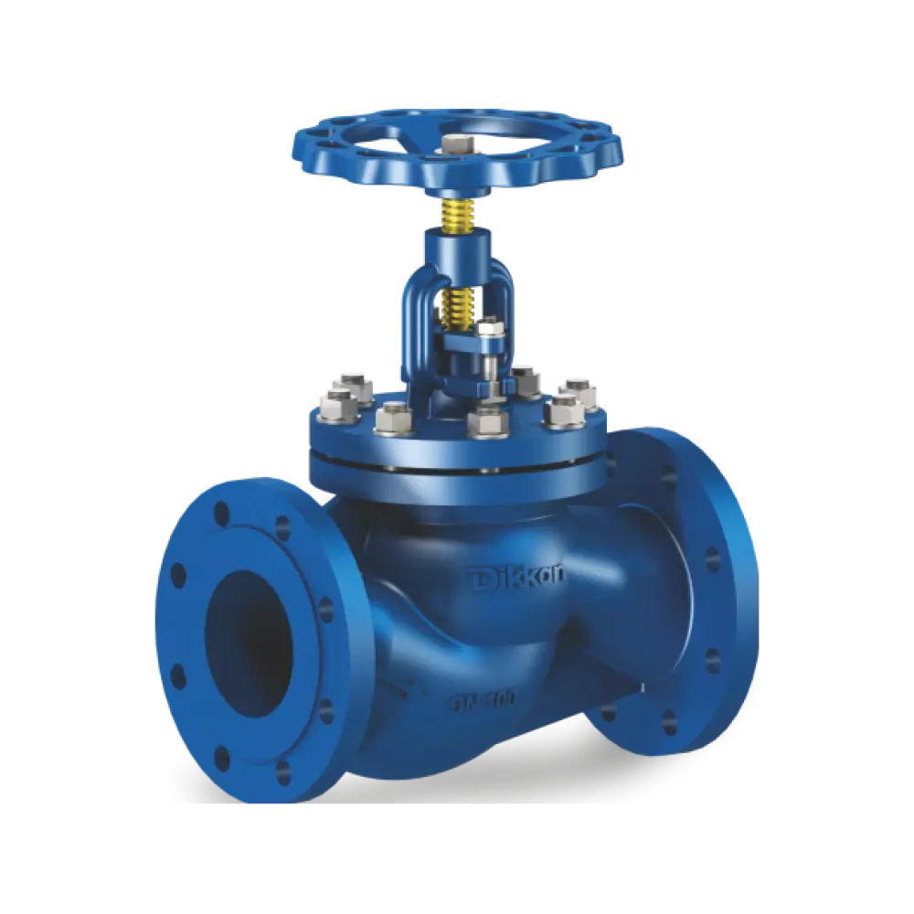 клапан запорный полусферный фланцевый проходной с крышкой на болтах DN 25 PN 25