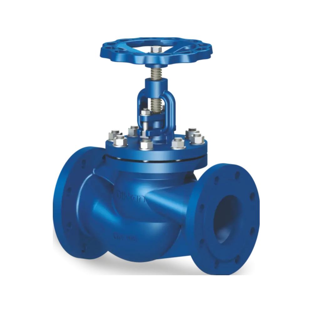 клапан запорный полусферный фланцевый проходной с крышкой на болтах DN 25 PN 40