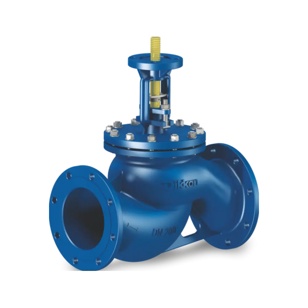клапан запорный проходной с верхним ISO-фланцем DN 65 PN 40