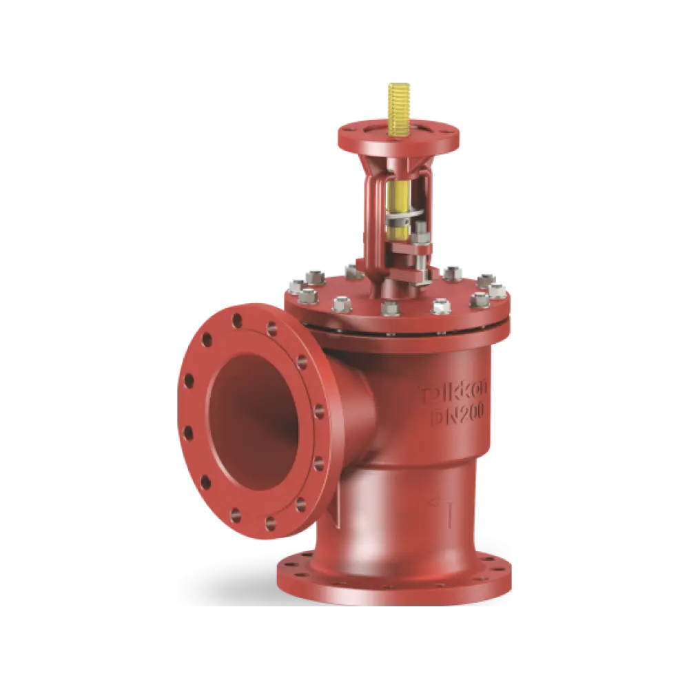 клапан невозвратно-запорный угловой с верхним ISO-фланцем DN 450 PN 10