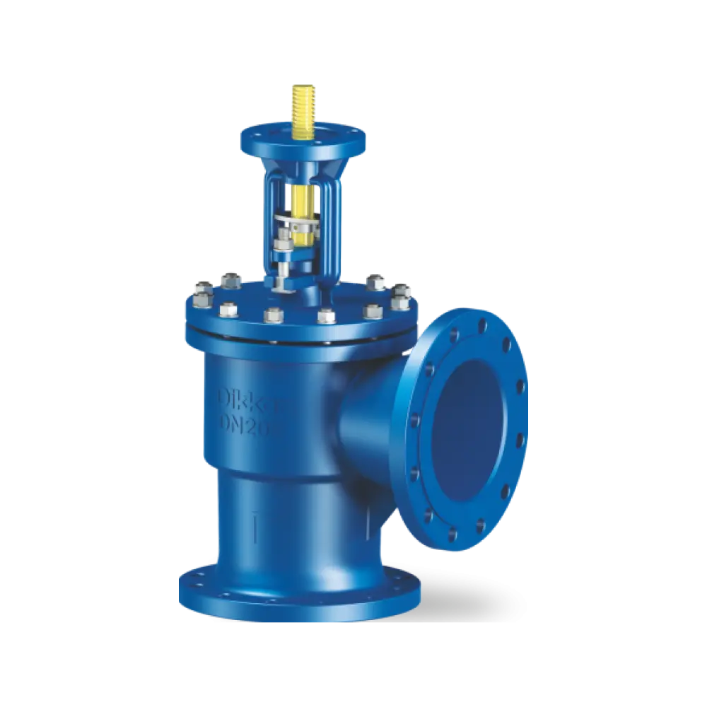 клапан невозвратно-запорный угловой с верхним ISO-фланцем DN 125 PN 40