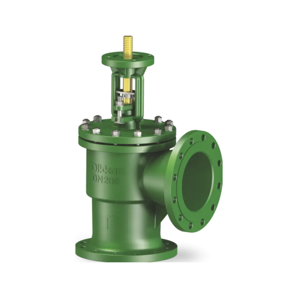 клапан невозвратно-запорный угловой с верхним ISO-фланцем DN 250 PN 10