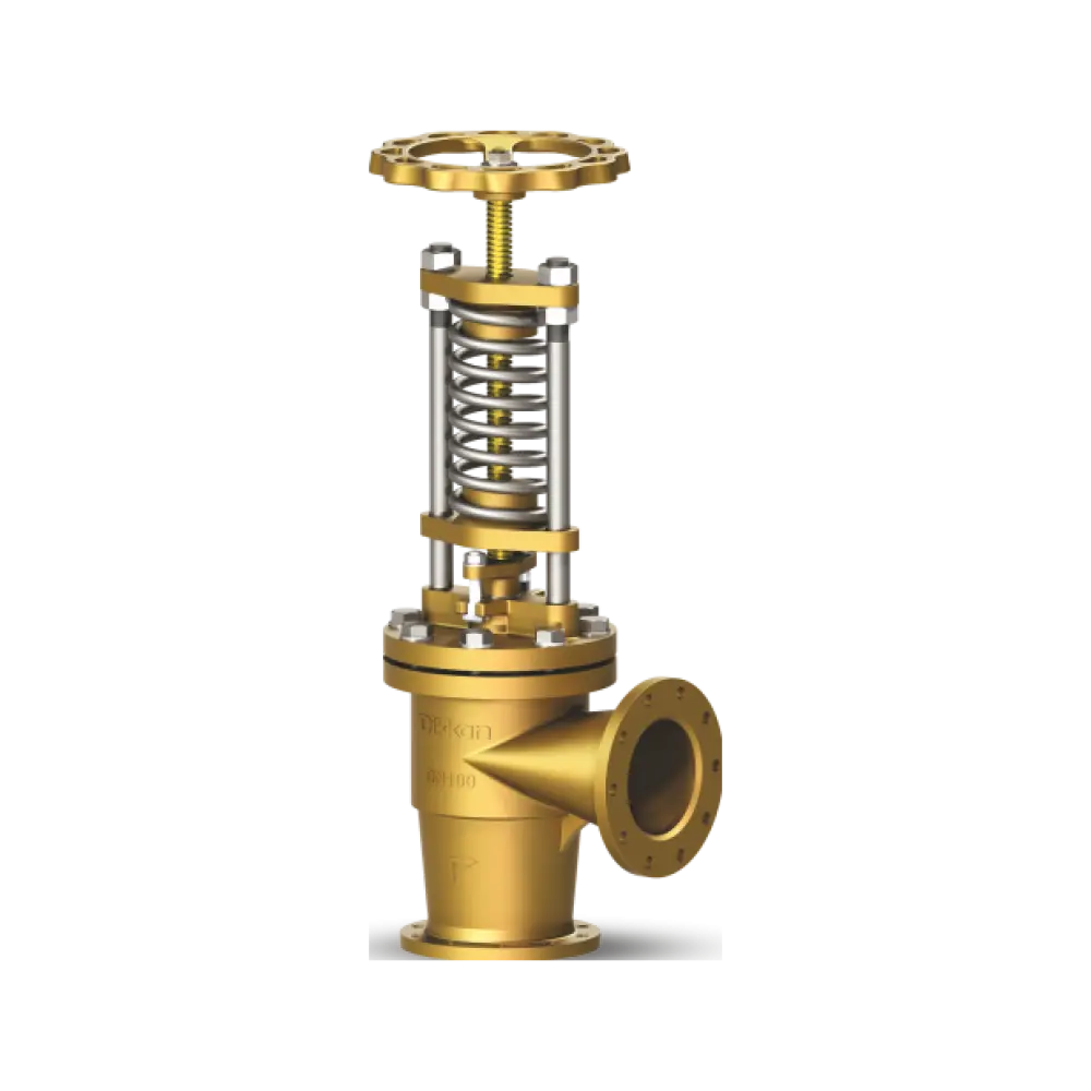 клапан невозвратно-запорный угловой с внешней пружиной бронзовый DN 150 PN 16