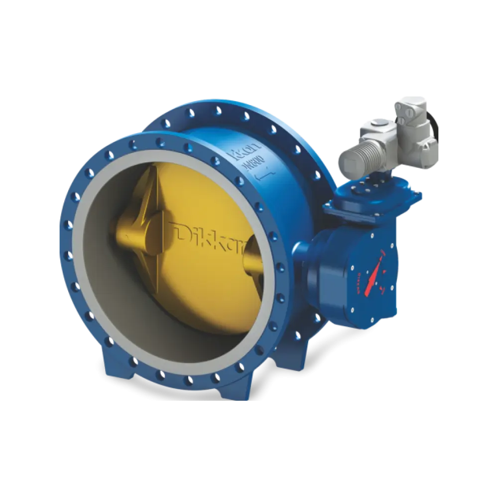 затвор с электрическим приводом с обрезиненным диском DN 1500 PN 25