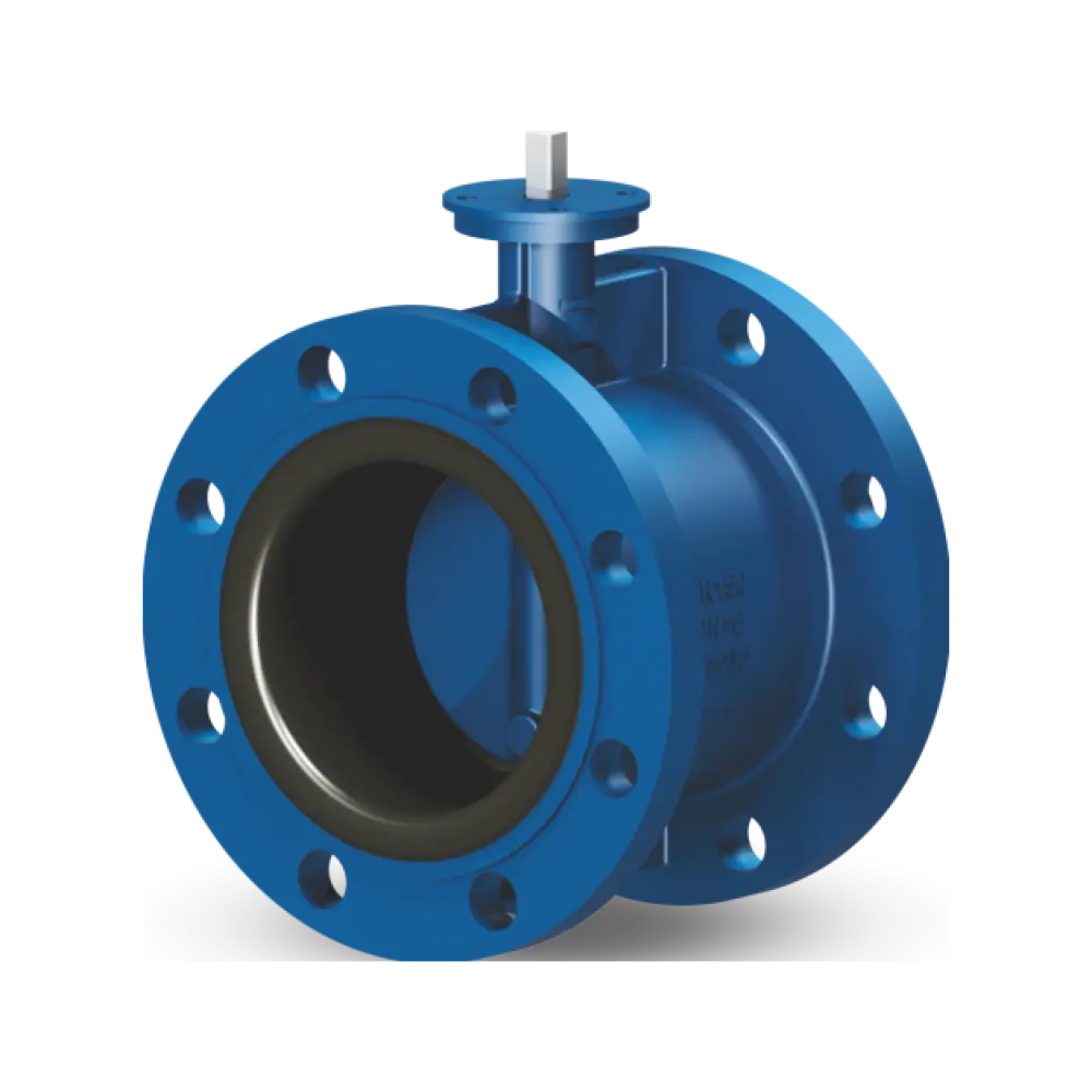 затвор дисковый фланцевый с вулканизированной NBR-манжетой длинный DN 65 PN 16