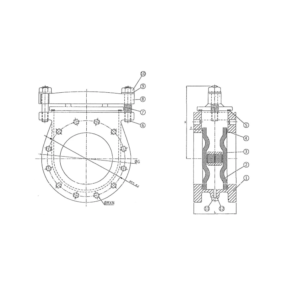 проставка межфланцевая глухая сталь DN 100 PN 16