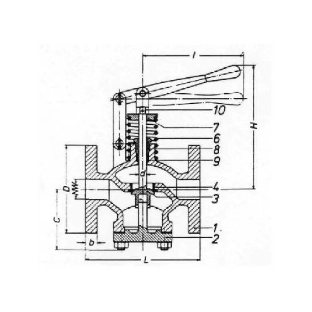 клапан самозапорный судовой DN 50 PN 10