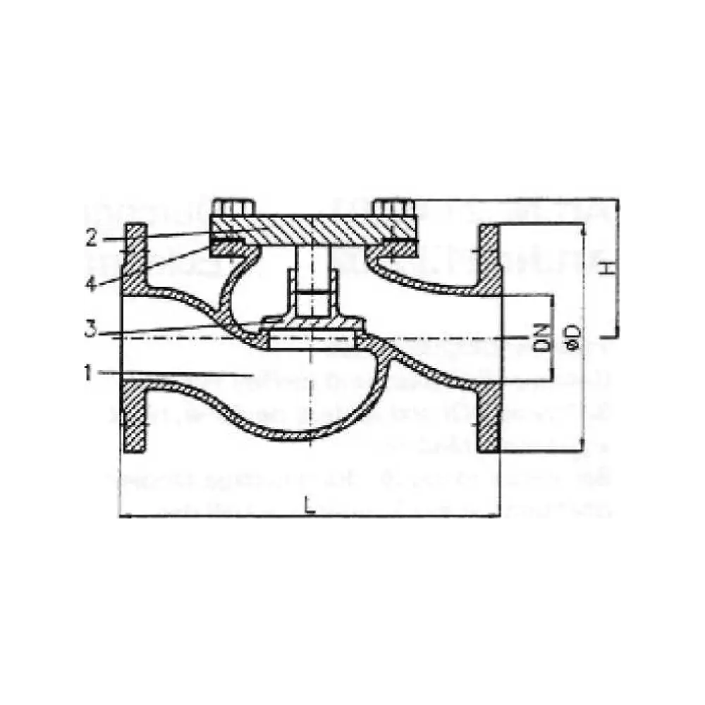 клапан невозвратный фланцевый NW/DN 80 PN 16