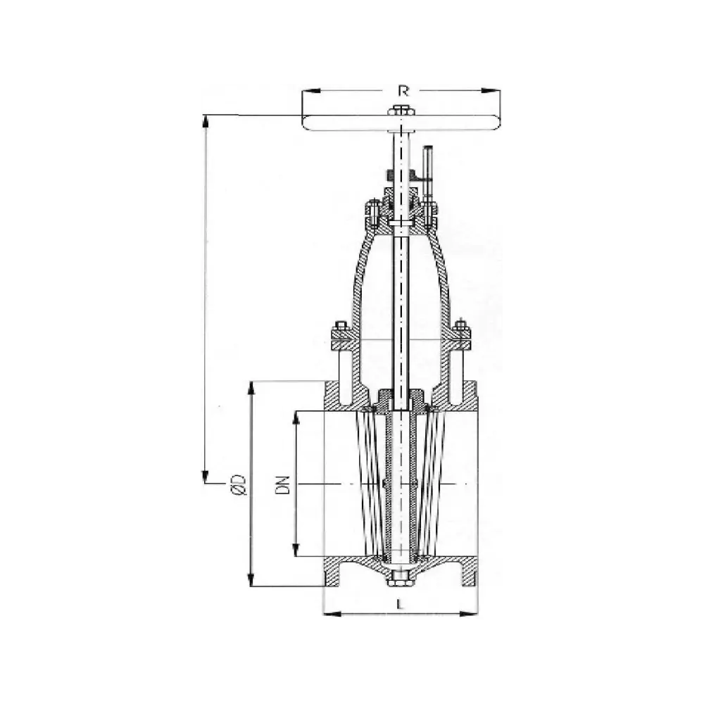 задвижка клинкетная NW/DN 40 PN 10