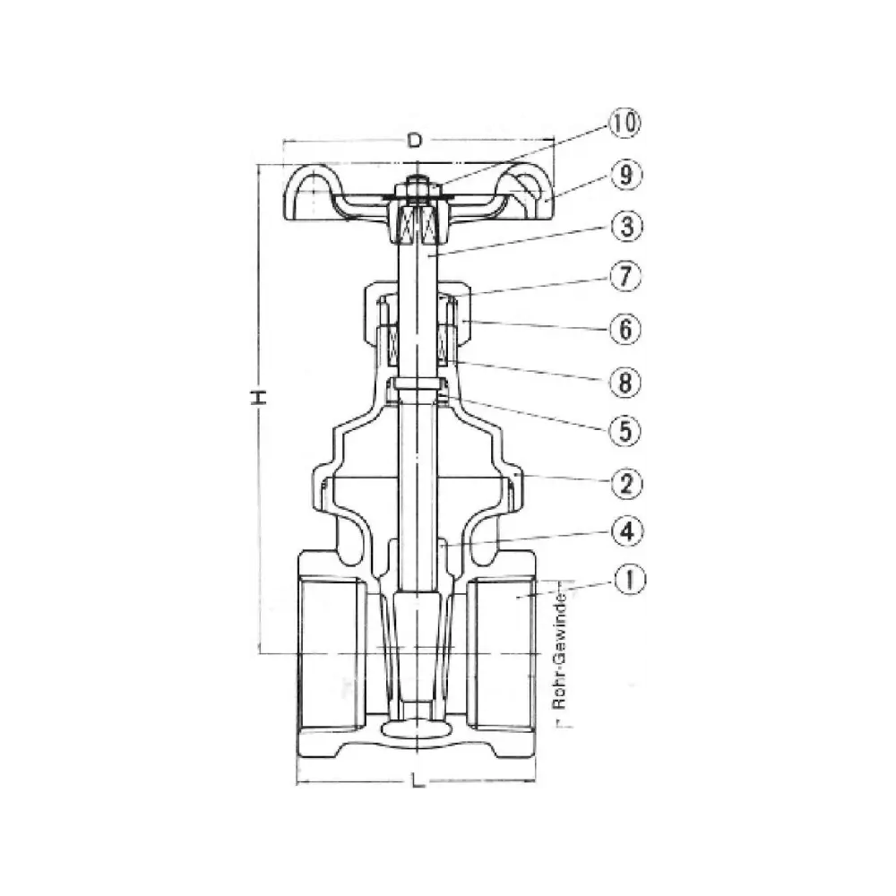 задвижка клинкетная муфтовая DN G 1 PN 20