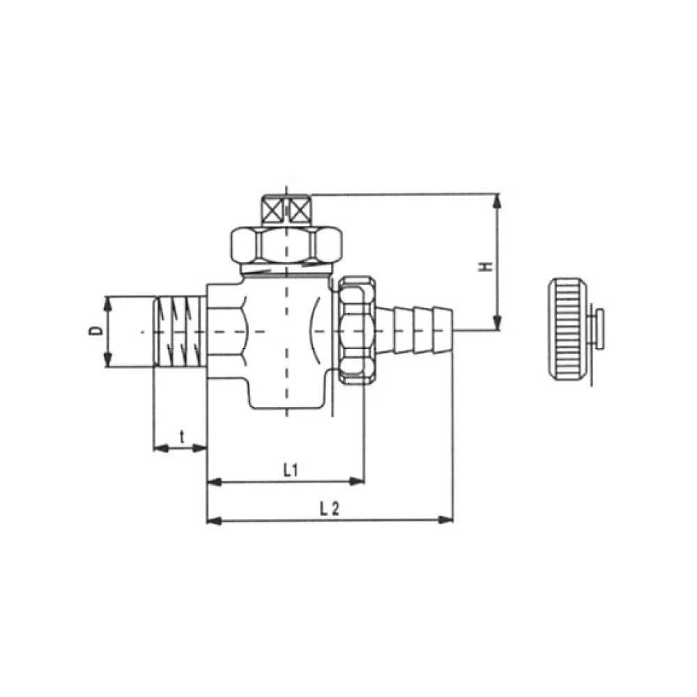 пробка котельная PN 12.5 DN G 1