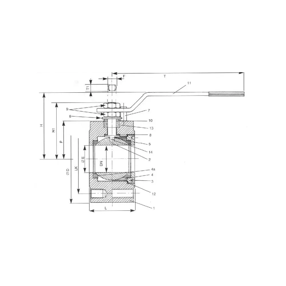 кран шаровый компактный DN 65 PN 40