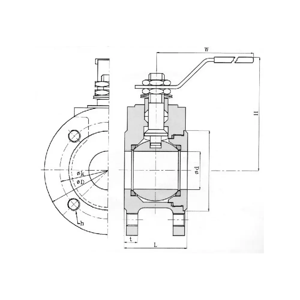 кран шаровый компактный DN 15 PN 16