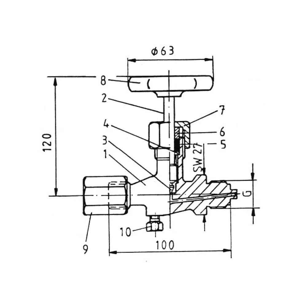 клапан манометровый сталь PN 400