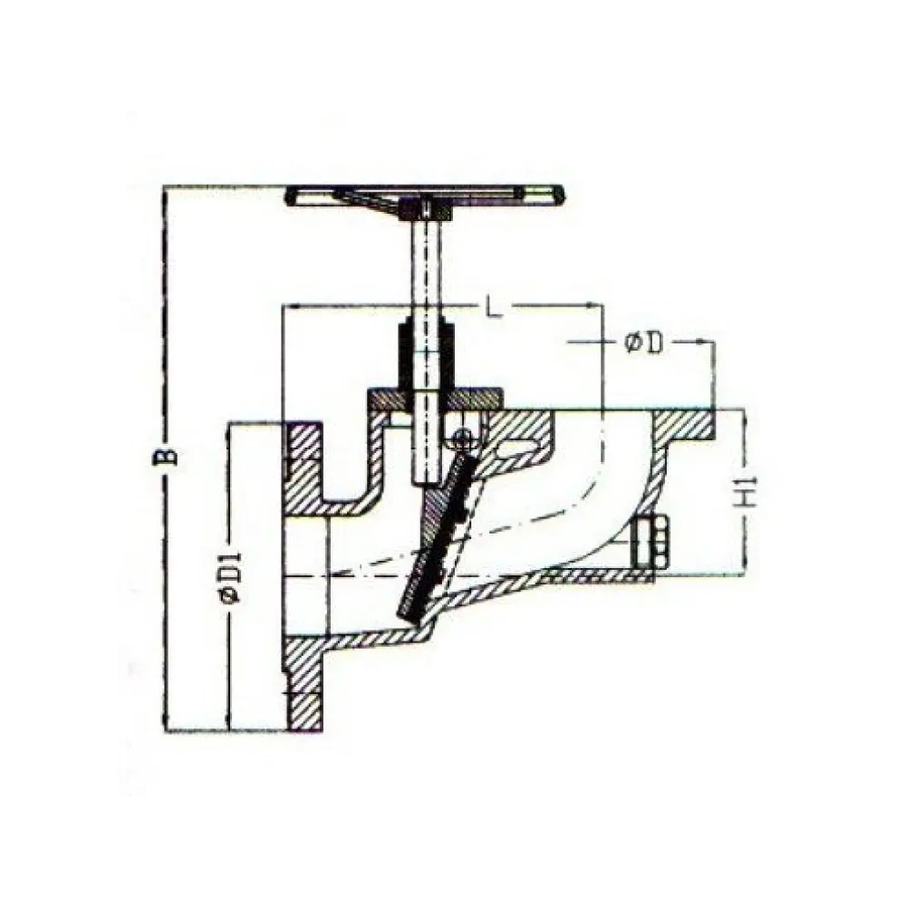 клапан штормовой с запирающим устройством DN1 080x125 PN 4