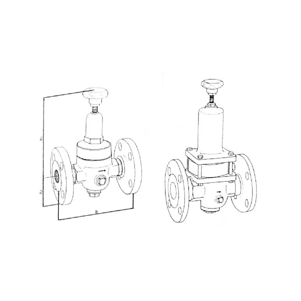 клапан редукционный фланцевый DN 40 PN 25