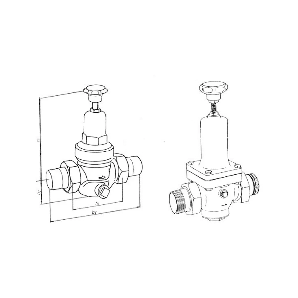 клапан редукционный для воды DN 40 PN 25