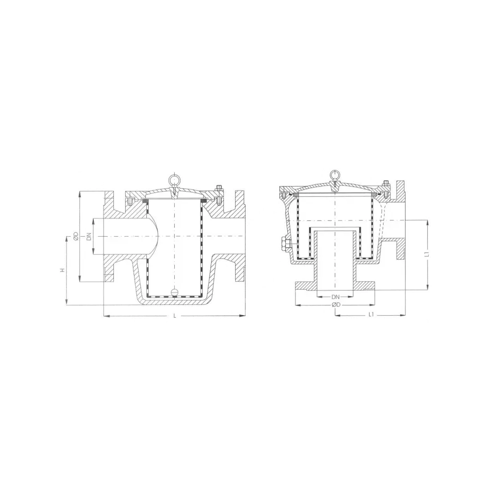 фильтр забортной воды грязеотстойник PN 2.5 DN 25