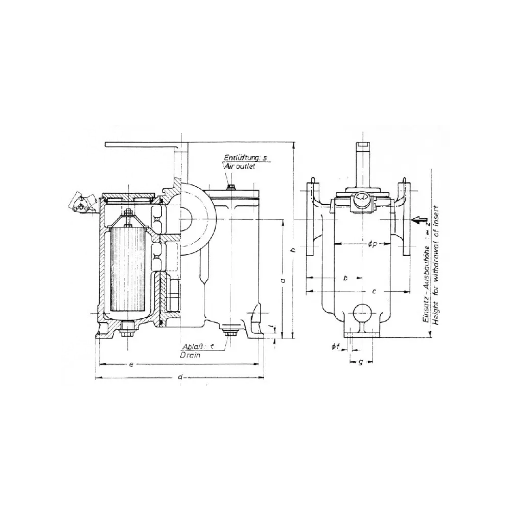 фильтр сдвоенный топливный прямой DN 40 PN 10