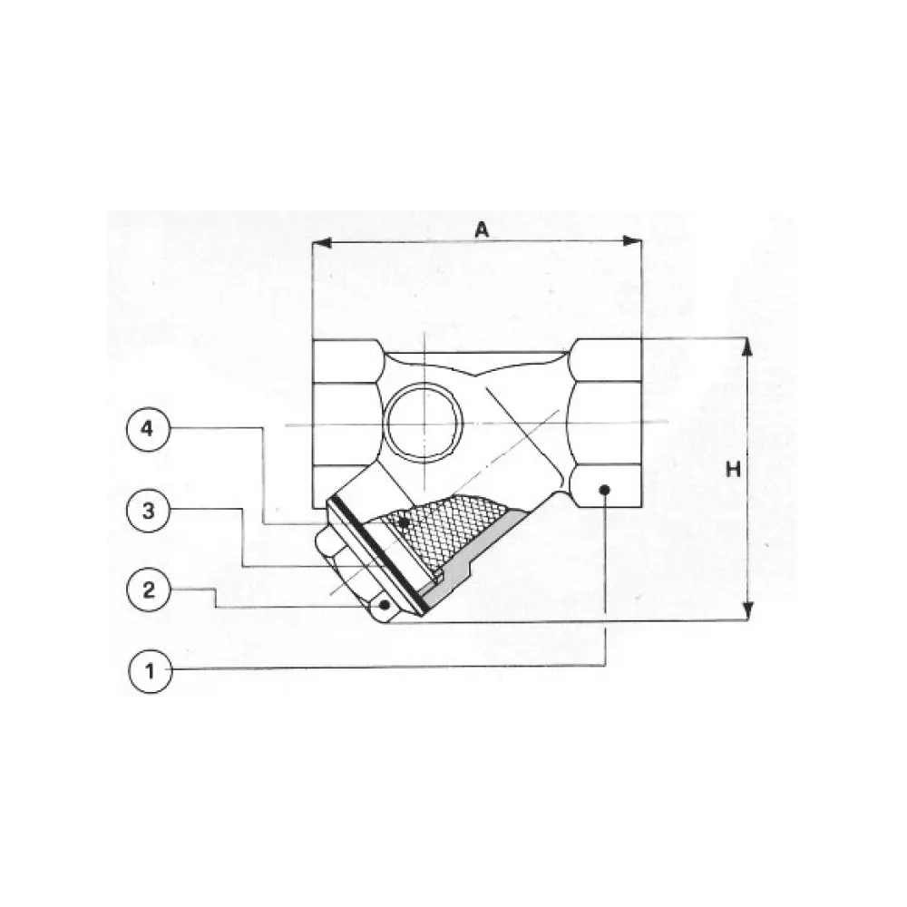 фильтр муфтовый типа Y DN G 1 PN 16