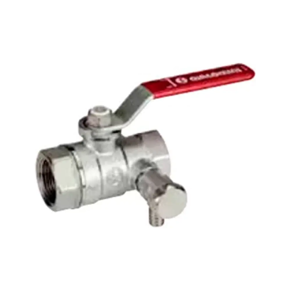 кран шаровый с внутренней резьбой с дренажом DN 40 PN 35