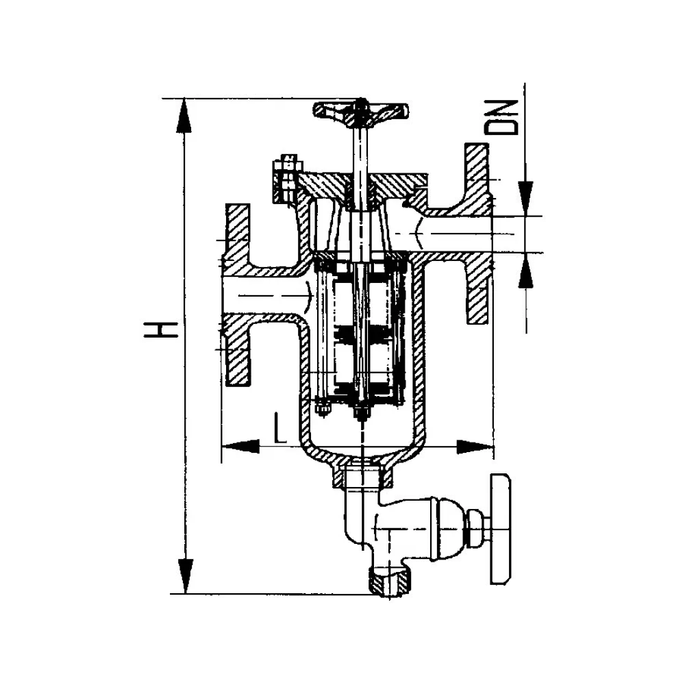 фильтр масла и топлива фланцевый щелевой DN 50 PN 6