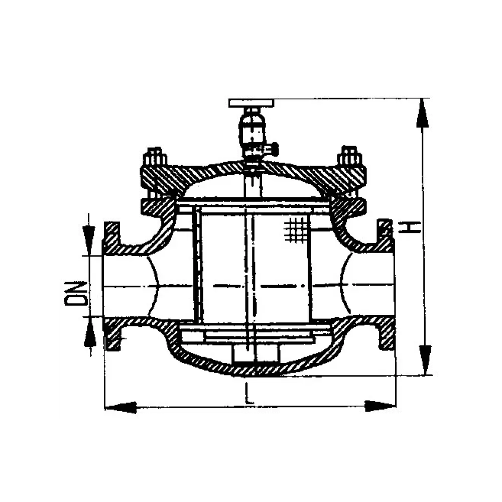 фильтр для жидкости сетчатый однопатронный фланцевый DN 80 PN 40