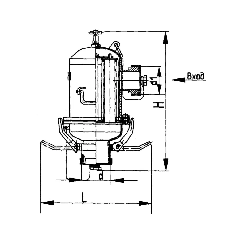 фильтр масла и топлива переносной DN 100 PN 10