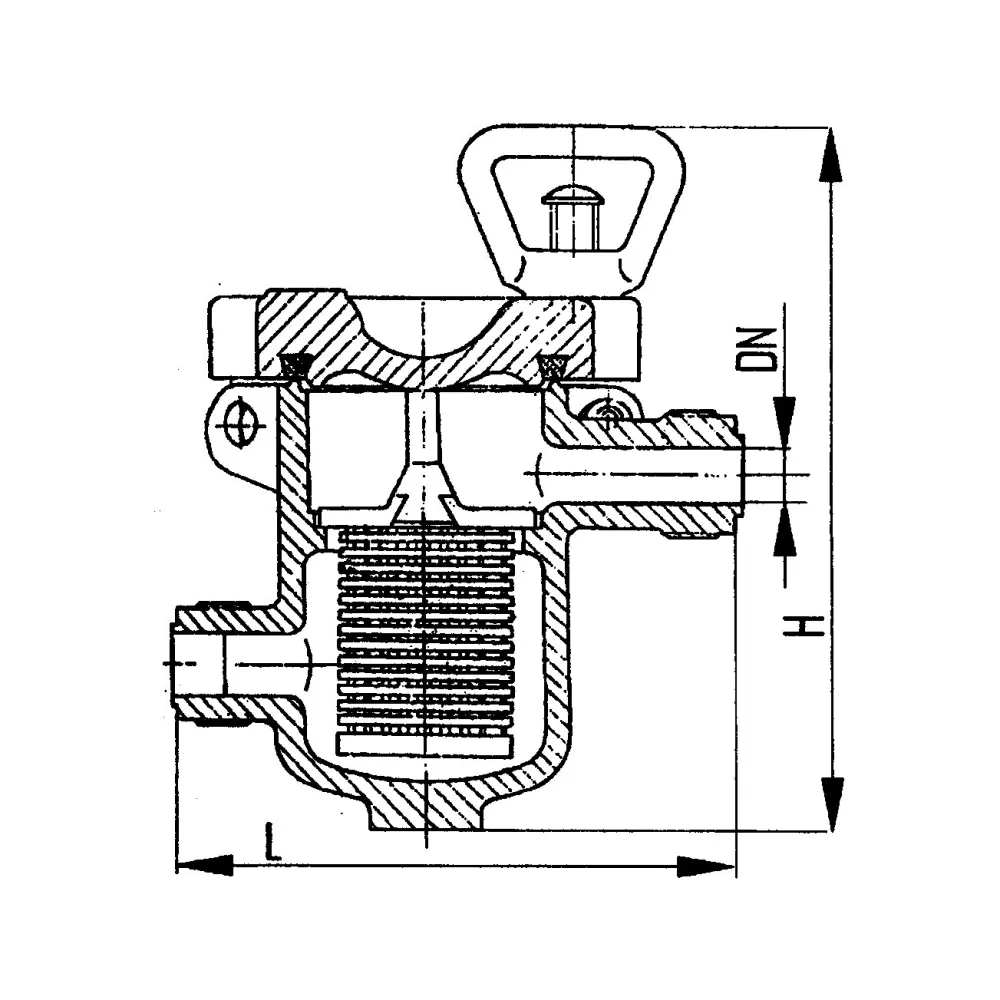 фильтр сетчатый однопатронный штуцерный DN 25 PN 30