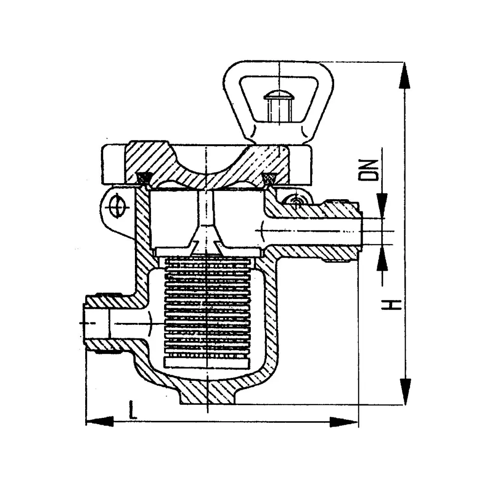 фильтр сетчатый однопатронный штуцерный DN 20 PN 25