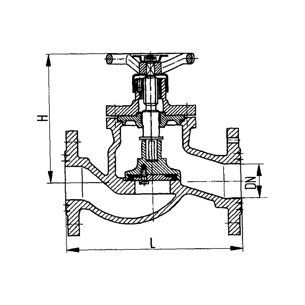 клапан невозвратно-запорный фланцевый проходной DN 250 PN 6