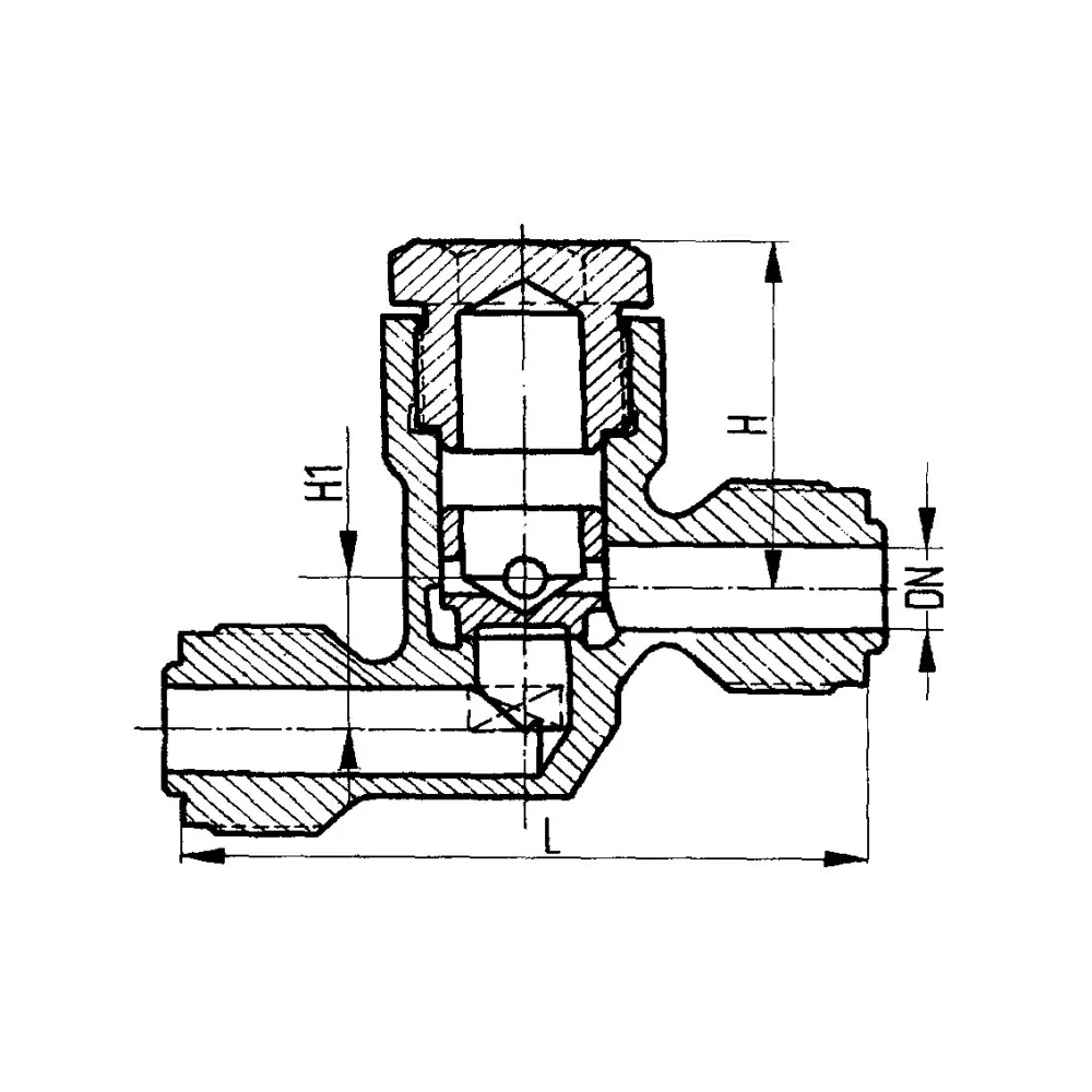 клапан невозвратный штуцерный проходной DN 15 PN 125