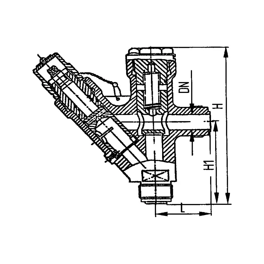клапан дроссельный штуцерный угловой DN 10 PN 160