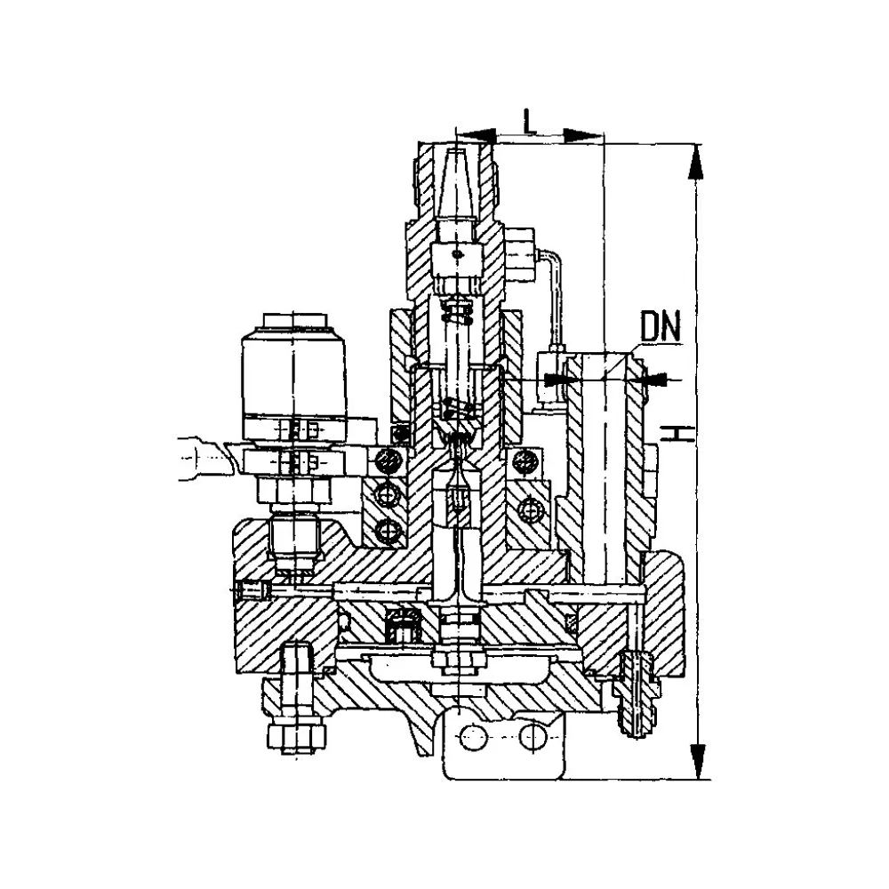 клапан редукционный штуцерный угловой односедельный DN 10 PN 400