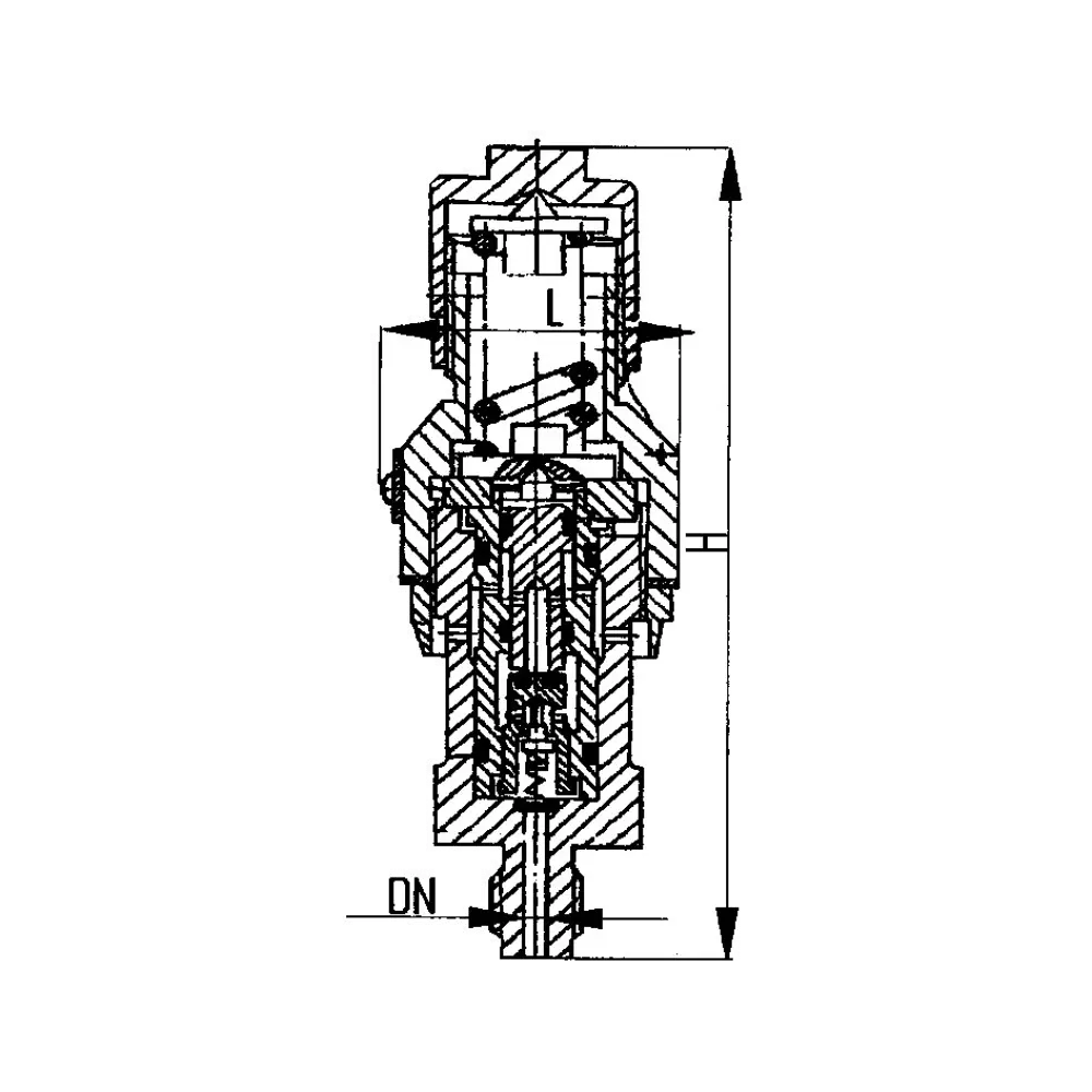 клапан предохранительный штуцерный сигнальный DN 6 PN 230