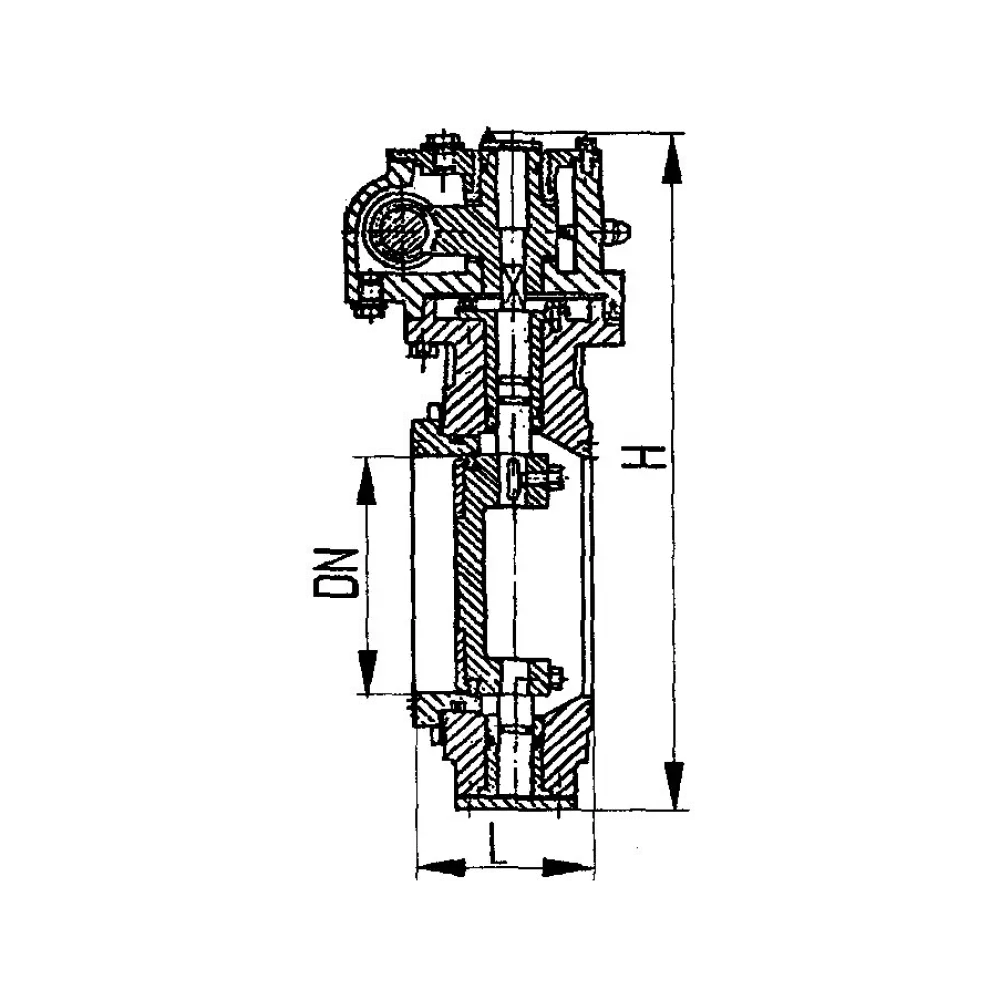 затвор поворотный фланцевый дисковый DN 125 PN 10