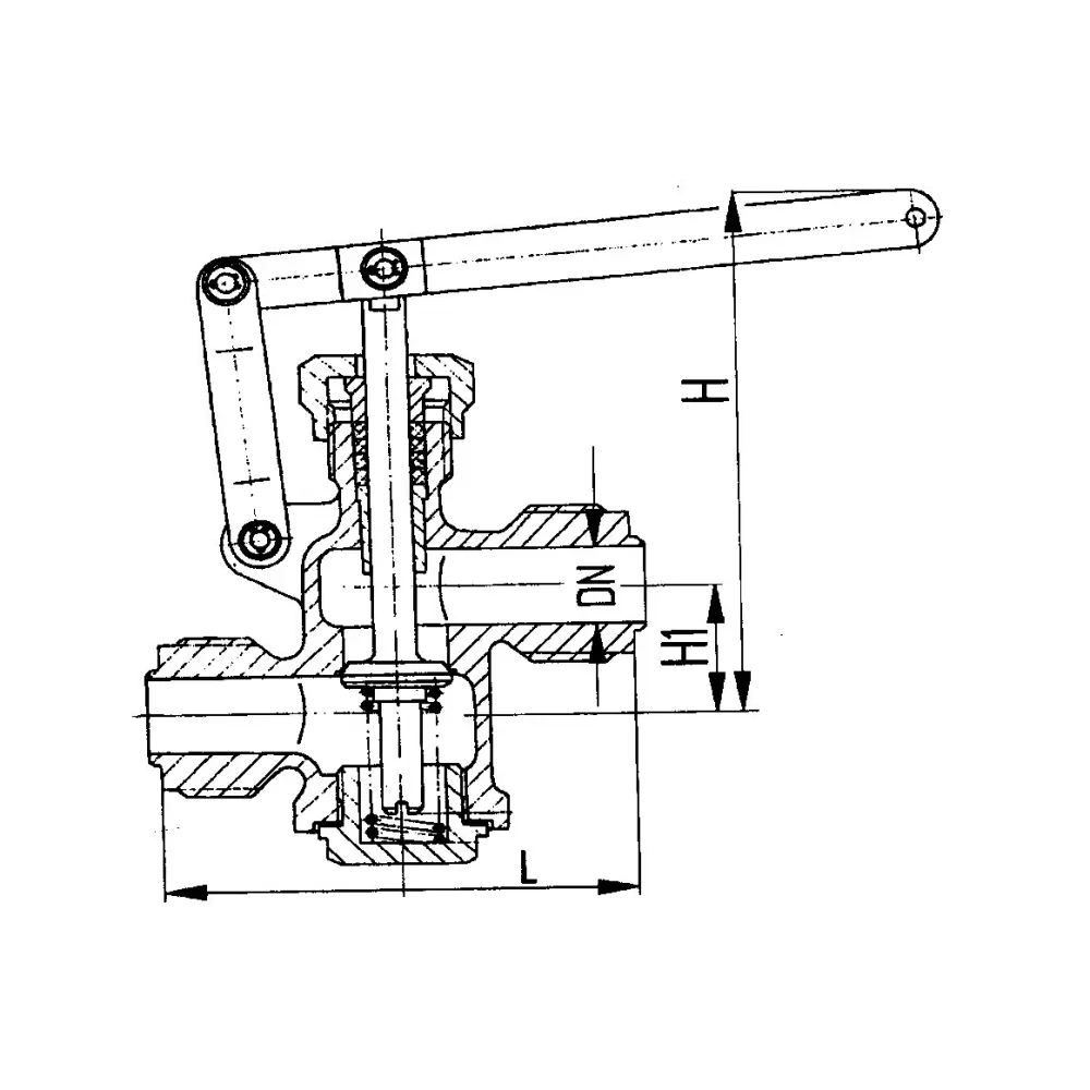 кран штуцерный спускной самозапорный проходной DN 32 PN 6
