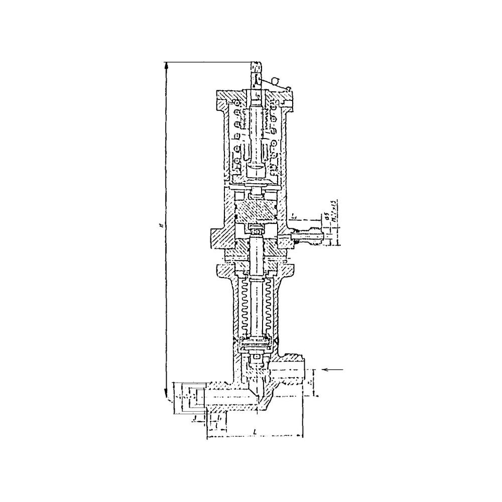 клапан штуцерный проходной сильфонный с сервоприводом DN 40 PN 40