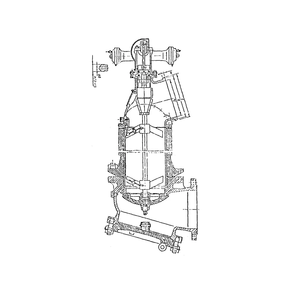 клапан фланцевый бортовой вентиляционный с гидроприводом DN 350 PN 100